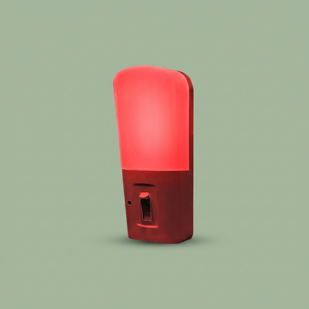 The Nocturnal Guard: A Red-Light Nightlight